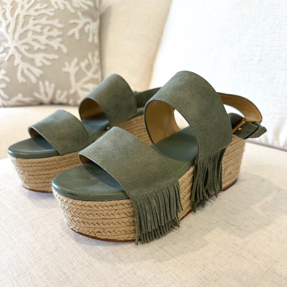 Michael Kors Platform Espadrille with Fringe Size 9 - Picture 1 of 7
